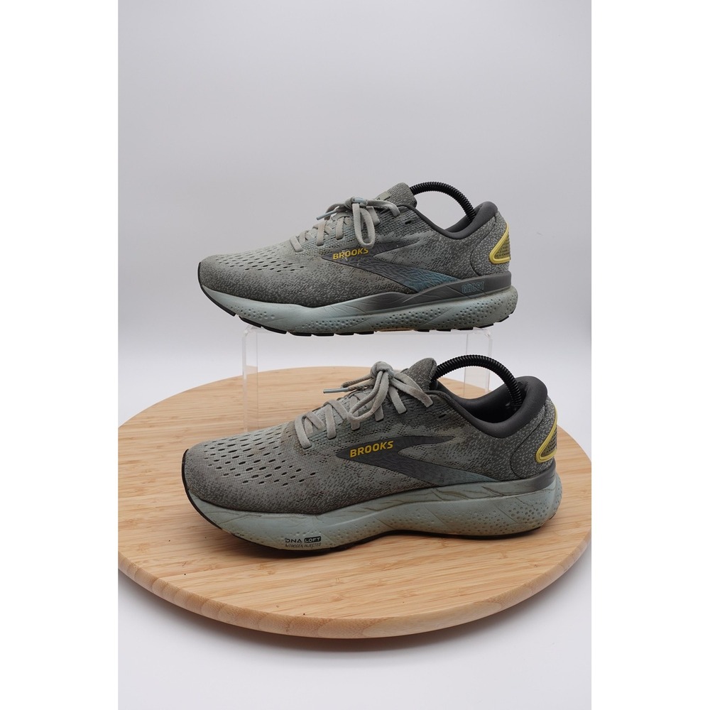 Brooks Ghost Shoes Mens Size 9.5 43 Gray Mesh Running Sneakers 1104181D432 - Picture 4 of 8